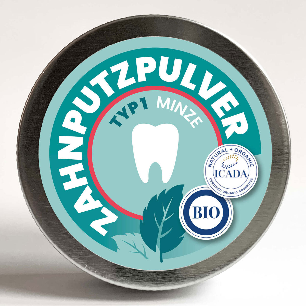 Zahnputzpulver aus Meersalz, Rügener Heilkreide und Minze - rein natürliches Zahnputzmittel zur Entfernung von Zahnstein und Karies - mit frischem Minzgeschmack