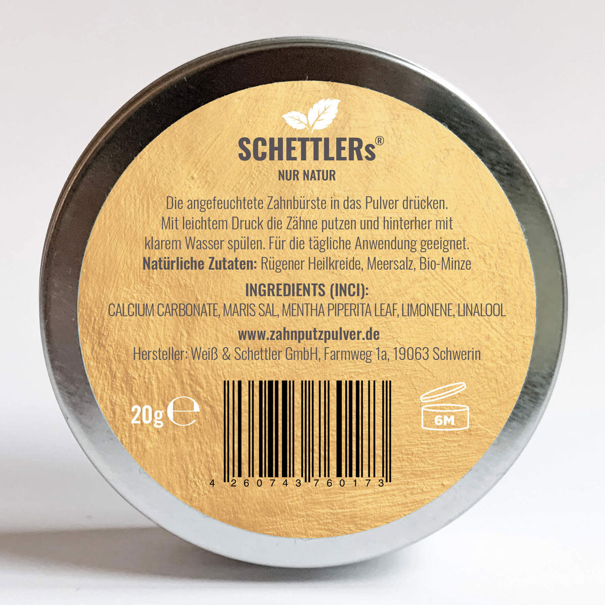 Bio-Zahnputzpulver SCHWERIN EDITION