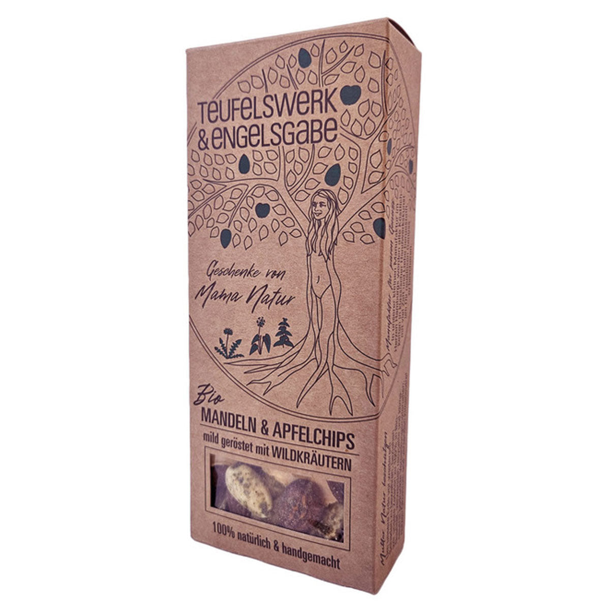 Bio Mandel & Apfelchips mit Wildkräutern 100g