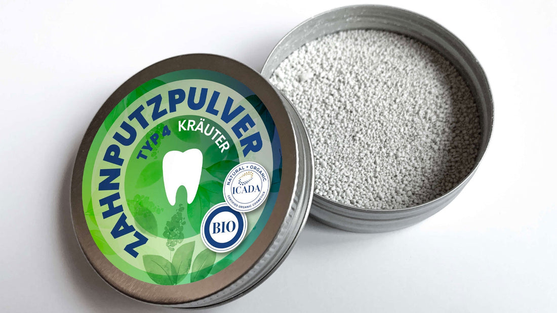 SCHETTLERs Zahnputzpulver Typ 4 - salzfrei mit entzündungsheilenden Kräutern