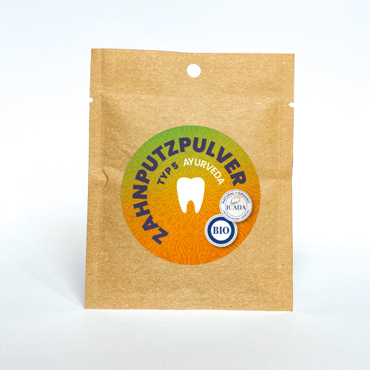 SCHETTLERs Bio-Zahnputzpulver - Pulver Typ 5 | natürliche Zahnpflege | Nachfülltüte aus Kraft-Papier