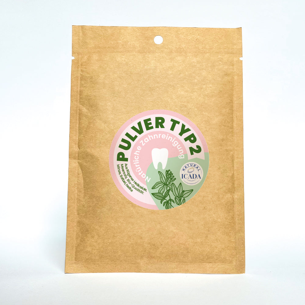 SCHETTLERs Organic Tooth Powder - Type 2 | natural dental care | refill bag made of kraft paper