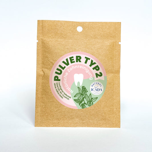 SCHETTLERs Organic Tooth Powder - Type 2 | natural dental care | refill bag made of kraft paper