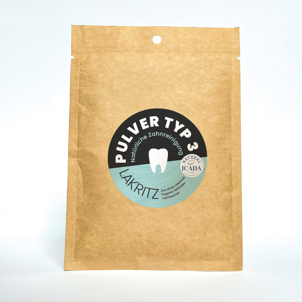 SCHETTLERs Organic Tooth Powder - Type 3 | natural oral care | Refill bag made of kraft paper