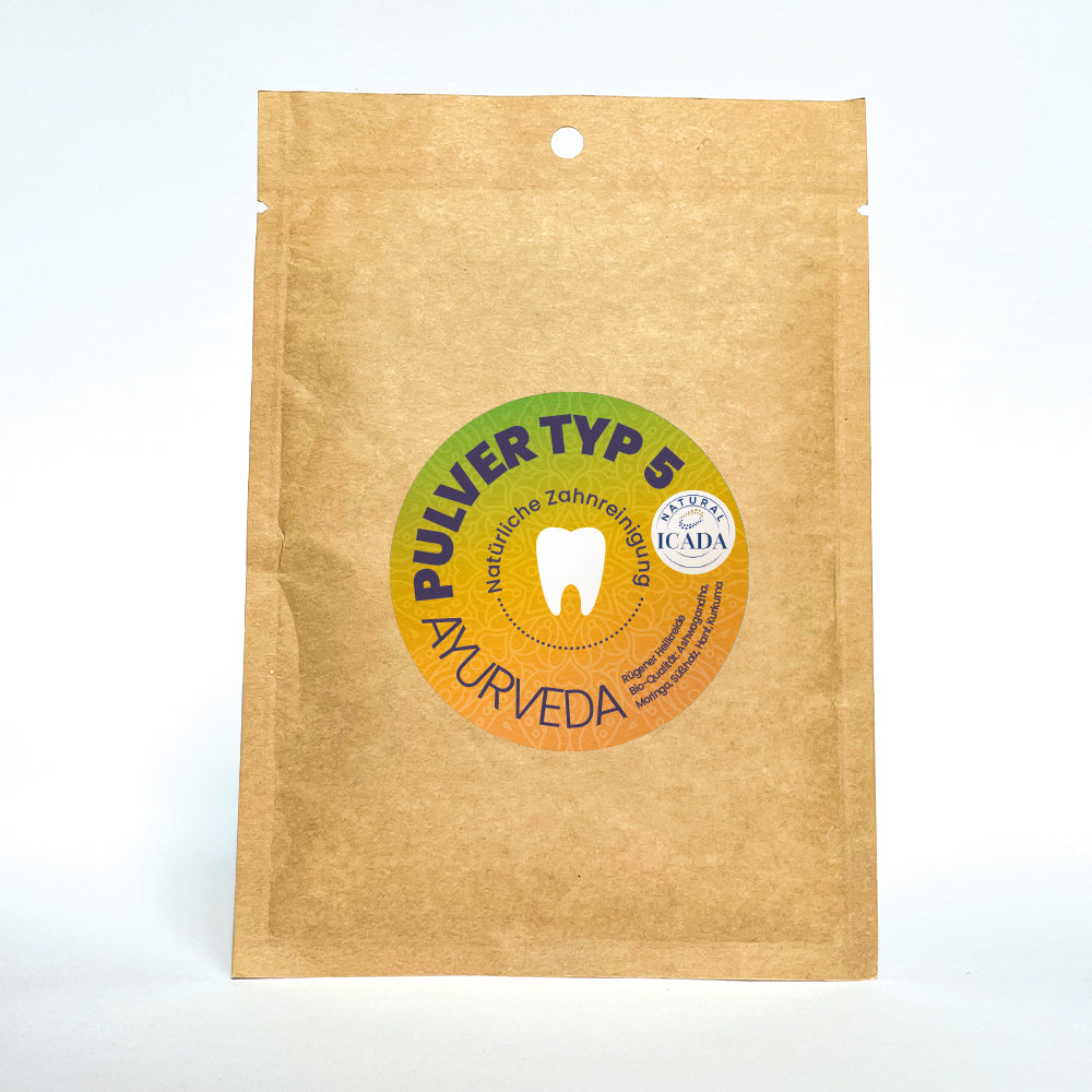 SCHETTLERs Organic Tooth Powder - Type 5 | natural dental care | refill pouch made from kraft paper