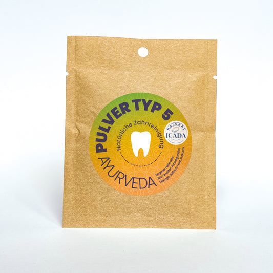 SCHETTLERs Zahnputzpulver - Pulver Typ 5 | natürliche Zahnpflege | Nachfülltüte aus Kraft-Papier
