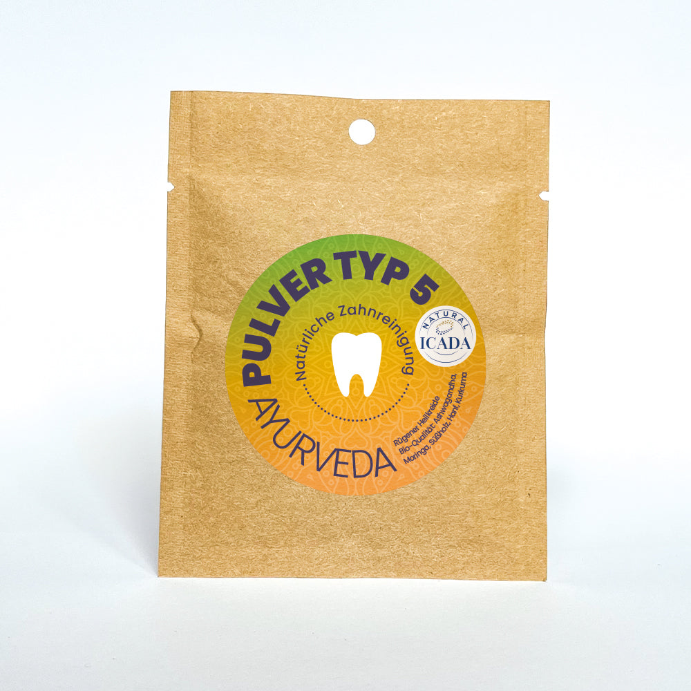 SCHETTLERs Organic Tooth Powder - Type 5 | natural dental care | refill pouch made from kraft paper