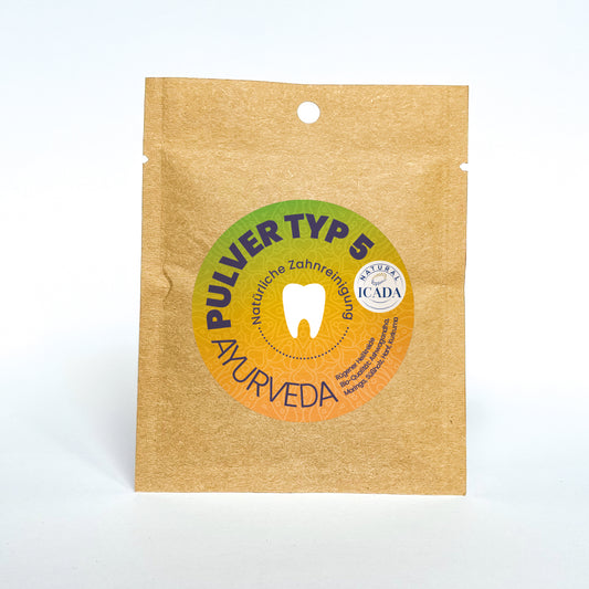 SCHETTLERs Organic Tooth Powder - Type 5 | natural dental care | refill pouch made from kraft paper