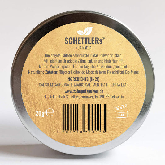 Bio-Zahnputzpulver SCHWERIN EDITION