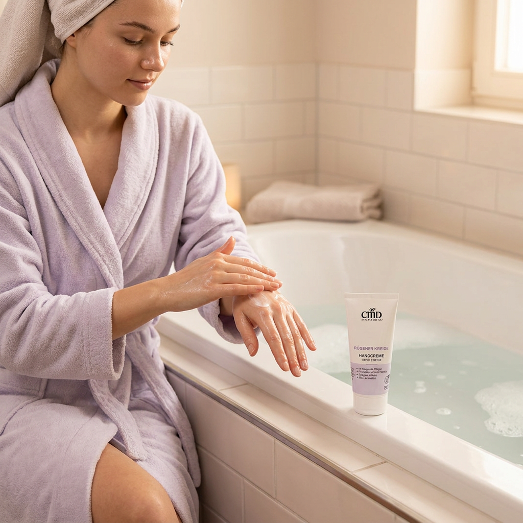 RÜGENER KREIDE Handcreme 100ml mit Sheabutter, Avocado- und Lavendelöl