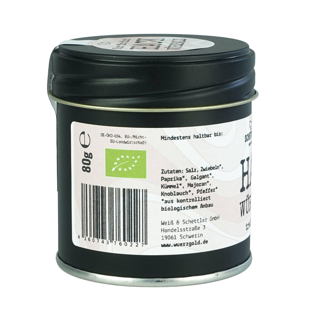 HACK WÜRZSALZ BIO 80g - Die traditionelle deutsche Gewürzmischung