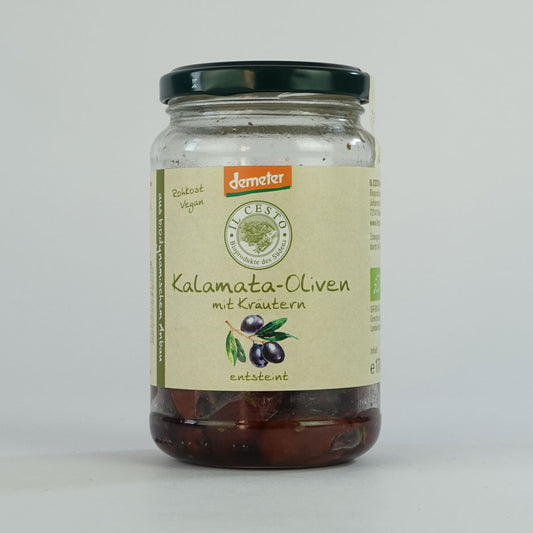 Kalamata-Oliven mit Kräutern - demeter