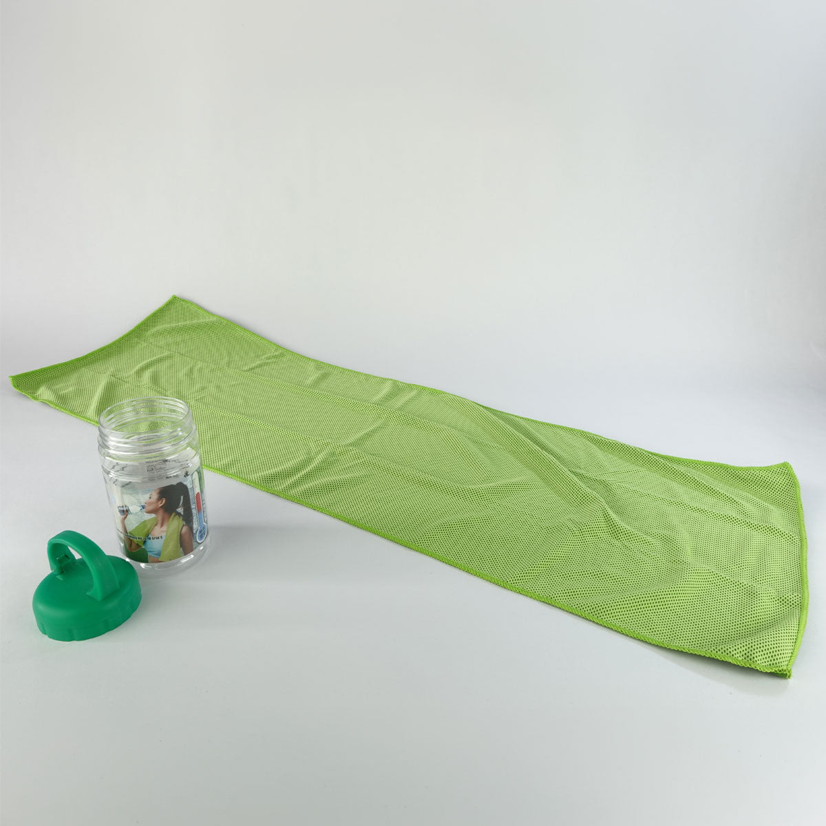 Bambus Kristall Kühltuch aus der Dose