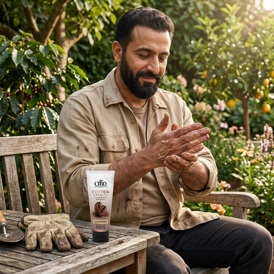 COFFEA ARABICA Handcreme  75ml mit Mandelöl und Ölen aus Arabica-Kaffeebohnen und Macadamiasnüssen